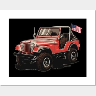 American jeep cj Posters and Art